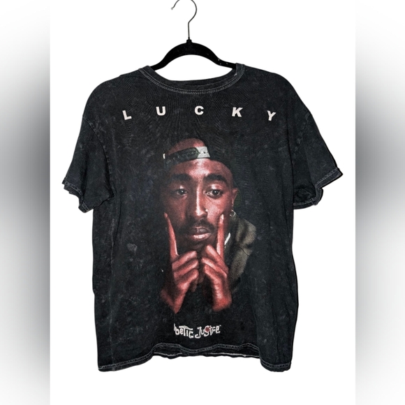 Vintage/ Distressed Poetic Justice Tupac Graphic Tee - Picture 1 of 1